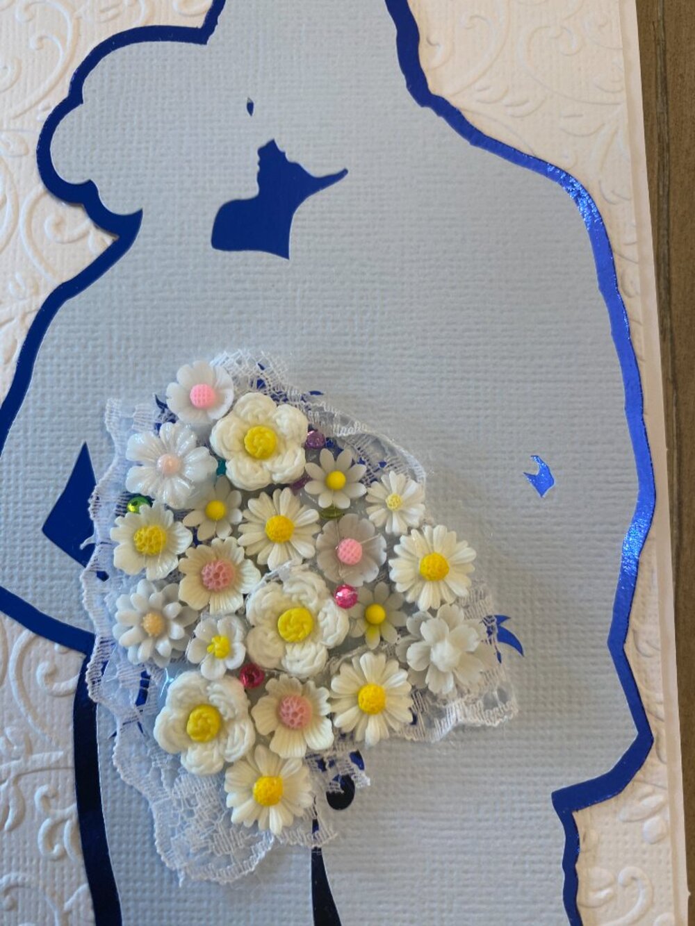 HANDMADE BY ROSEMARIE WEDDING CARD - Picture 2 of 3